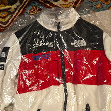 The North Face Supreme Colorblock Full Zip Fleece Jacket Men’s L Red/Black picture