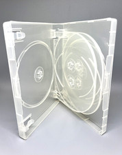 2 PCS TOP QUALITY 27MM MULTI 6 DISC DVD CASE, BOOKLET CLIP, SUPER CLEAR, BQJ6 picture