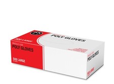 Poly Gloves - Medium - Single Use - 10,000 Gloves/Case - Food Grade Safe picture
