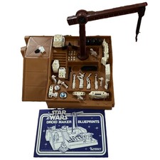 Vintage 1979 Kenner Star Wars Droid Factory Ser Parts Lot w/ Mint Blueprints  picture