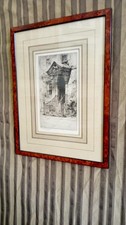 Dorothy Z. Woodland Architectural Illustration Print, Signed, Matted & Framed picture