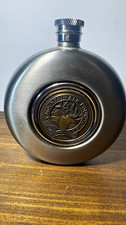 Rocky Mountain Elk Foundation RMEF Stainless Steel Round Hip Flask w/ Cap 4.5oz picture