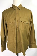 WWI US USMC MARINE P1904 WOOL FLANNEL COMBAT FIELD SERVICE SHIRT-SIZE 1 (38-40R) picture