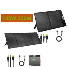 HQST 100W 200W Waterproof Foldable Portable Solar Panel Power Backup for RV picture