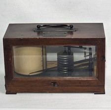 Antique c1905 R. Fuess Berlin Marine Barograph Barometer No 8063 RUNNING w/ Keys picture