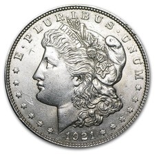 1921 P, D, or S Mint Morgan Silver Dollar Coin AU (Random) picture
