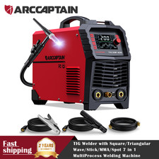 ARCCAPTAIN TIG Welder AC/DC 200Amp with Pulse, Aluminum TIG Welder 110V/220V picture