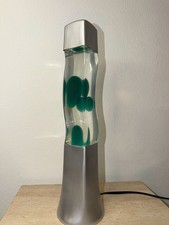 Seafoam Green & Clear Retro Vintage Wavy Lava Lamp picture