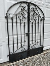 Tuscan  Iron Scroll Garden/ Wine Cellar, Gate 4ft Wide X 5 Ft Tall picture