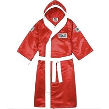 Everlast Boxing Robe In Red Colour Premium Satin For boxing Wear picture