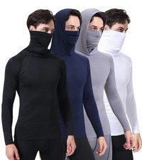 Men Hoodie Long Sleeve T-Shirts, UPF 50+ Sun Protection Hooded picture