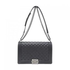 CHANEL Boy Shoulder Bag Black Leather picture