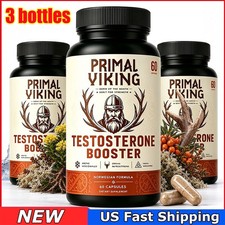 3X Primal Viking Testosterone Booster for Men Reindeer Organ Natural Supplement picture
