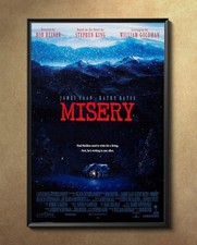 Misery James Caan Kathy Bates 1990 Movie Poster 24