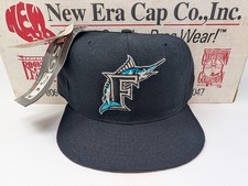 VINTAGE Florida Marlins Hat Cap Fitted 7 1/8 MLB New Era Diamond Collection 90s picture