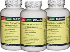3 Btls EZorb Calcium Capsules.  An Elixir Industry Product. Your Savings $14.05 picture