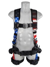 Frontline 110CTB-AM Combat™ Lite American Flag Full Body Harness all Aluminum picture