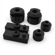 1985-1986 HONDA ATC 250R Fender Seat Frame Grommet Set 6 Piece BLACK picture