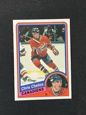 1984-85 O-Pee-Chee Chris Chelios Rookie Card (RC) #259 NM+ picture