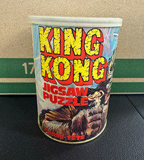 Vintage 1976 King Kong Jigsaw Puzzle APC 81 Pieces Complete Original Can picture