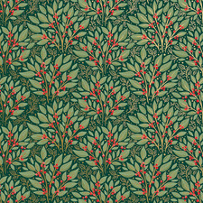 Jillson Roberts Bulk Christmas Gift Wrap, Holly Tapestry, 1/4 Ream 208 Feet X 30 picture