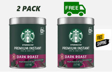(2 Pack) Starbucks Premium Instant Coffee, Dark Roast, 100% Arabica, 3.17 Oz Ea picture
