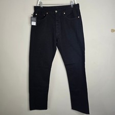Buck Mason Ford Standard Japanese Black Denim Jeans 32x34 BM12125 New picture