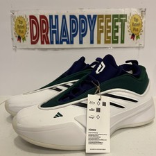 Adidas Dame 9 Men Basketball Shoe White/Black/Collegiate Green IG6603 New picture