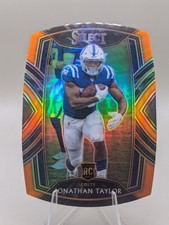 2020 Panini Select - Club Level Jonathan Taylor #253 Orange Prizm Die-Cut (RC) picture