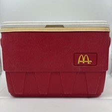 Vintage McDonalds Igloo Cooler 25 QT Red Yellow Golden Arches Ice Chest 80/90s picture