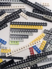 300pcs LEGO TECHNIC Studed Bricks Bulk Lot Only 1x4 1x6 1x8 1x16 Random Beams picture
