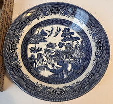 Vintage Churchill Of England Blue Willow Soup Bowl 7