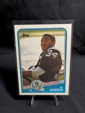 BO JACKSON 1988 TOPPS SUPER ROOKIE FOOTBALL RC #327 picture