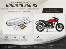 Red Rooster Pegasus RS Exhaust Silencer Polish For Honda CB 350 RS picture