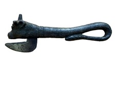 Antique Cast Iron Bull Head Can Opener Vintage Kitchen Tool FIRST PRIZE picture