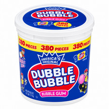 380 Pieces Dubble Bubble Bubble Gum – Bulk Tub. picture