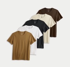 Sonoma Men's Supersoft 5-Pack Short Sleeve Crewneck Multicolor. XL.  NWT picture