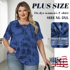 Plus Size Women's Short Sleeved Comfortable Fabric Breathable T-Shirt Loose picture