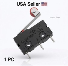 1 PC KW12-3 Micro Roller Lever Arm Normally Open Close Limit Switch Roller 5A picture