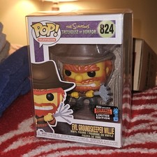 Funko Pop Evil Groundskeeper Willie The Simpsons 824 Fall Convention +Protector picture