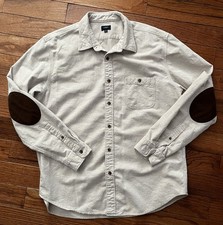 NWOT Men’s J.Crew Flannel Button Shirt Oxford Taupe XL picture