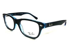 Ray-Ban Kids Eyeglasses Frames RB1555 3667 Blue on Blue Fluorescent 48-16-130 picture
