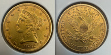 1882 $5 Five Dollar Liberty Head Gold Half Eagle picture