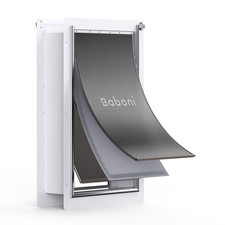 Baboni XL Pet Door for Wall 3-Flap Steel Frame Dog Cat Door Open Box picture