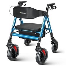 450 lb Rollator Walker Extra Wide Seat 8