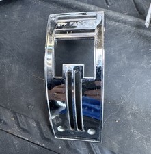 1955 1956 Chevrolet Chevy DELUXE HEATER CONTROL BEZEL, CHROME -- USED picture