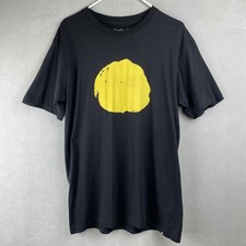 Hurley x Viper Fins T Shirt Mens L Black Yellow Graphic S/S Cotton Surf USA Made picture