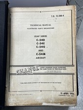 Vintage Douglas C-54D/E/G/M Technical Parts Manual T.O. 1C-54D-2-4 Original OEM picture