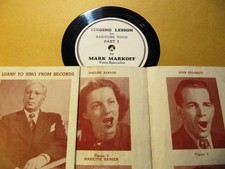 1939 Mark Markoff HOLLYWOOD VOICE TEACHER Lesson BARITONE Learn to Sing Record picture
