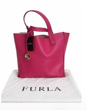 Furla Medium Sally Tote Hot Pink Leather NWOT picture